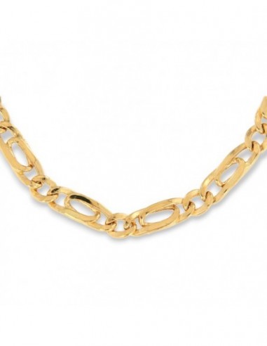 Collana Oro Giallo Grumetta 2+1 Maglia Intrecciata [56c2b758]