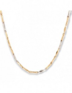 Collana Oro Giallo Barilotti Alternati Oro Bianco [5bd822d0]