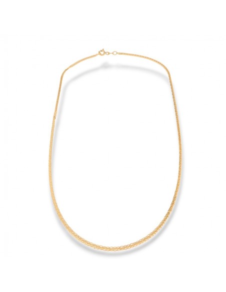 Collana Oro Giallo Quadrispiga 45CM 3,45GR [b55840a2]