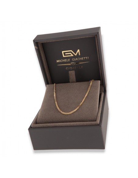 Collana Oro Giallo Quadrispiga 45CM 3,45GR [db63c2ab]