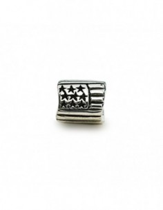Elemeto Argento Perlamore Bandiera Americana Cat.A [f8a9cf0c]