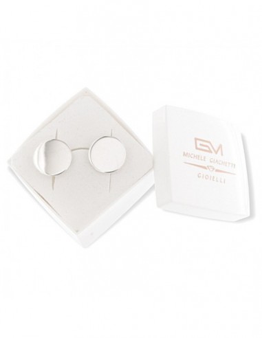 Gemelli Argento Rodiato Lisci Lucidi Tondi Dia.15M [b4a259a4]