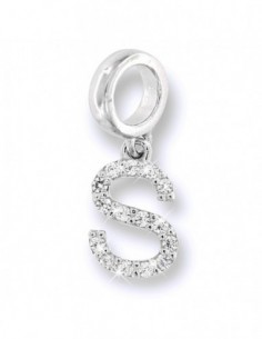 Lettere Charms Zirconi Bianchi Lettera S [e5b2bec5]