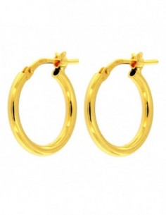 ORECCHINI ARGENTO DORATO CERCHI LISCI MIS 3 16 MM [66968146]