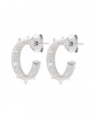 Orecchini Argento Rodiato Stile Gotico, Spuntoni [bfdef9c9]