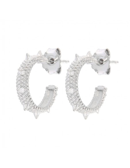 Orecchini Argento Rodiato Stile Gotico, Spuntoni [bfdef9c9]