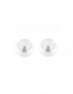 Orecchini Argento Rodiato Perla Bianca 5MM [cfd99e81]