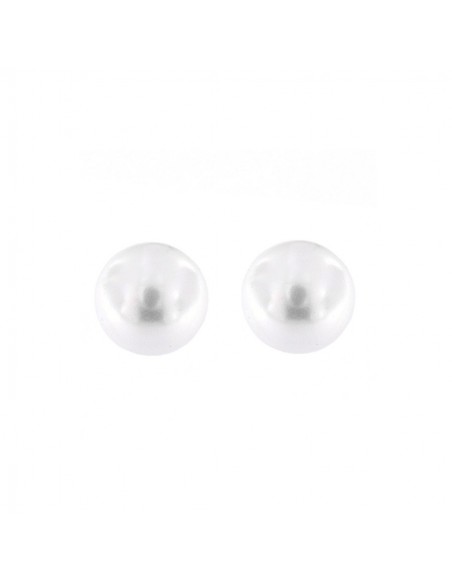 Orecchini Argento Rodiato Perla Bianca 5MM [cfd99e81]