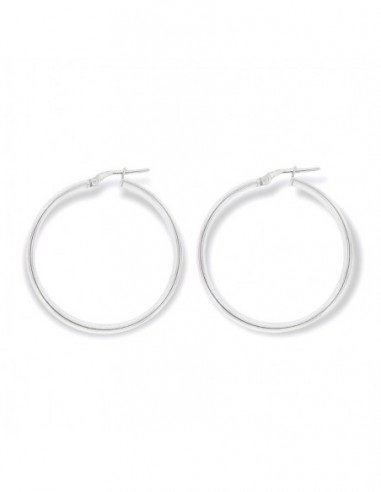 Orecchini Argento Rodiato Cerchi 34MM [4ec2aa5b]