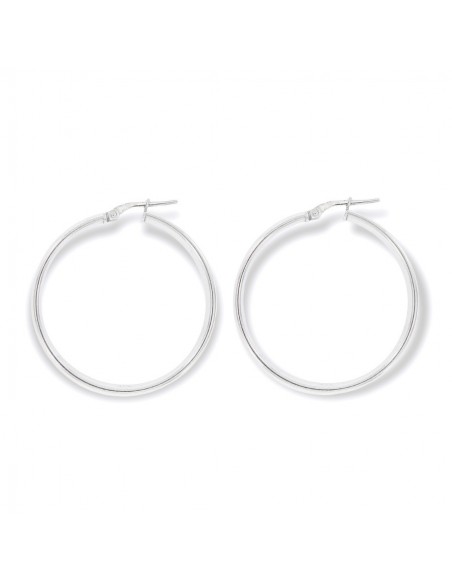 Orecchini Argento Rodiato Cerchi 34MM [4ec2aa5b]