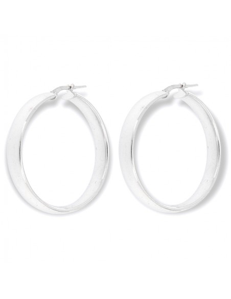 Orecchini Argento Rodiato Cerchi 34MM [f9df6b5f]