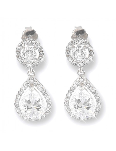 Orecchini Argento Rodiato Punto Luce Goccia [13188753]
