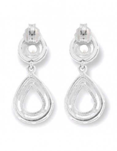 Orecchini Argento Rodiato Punto Luce Goccia [db020d86]