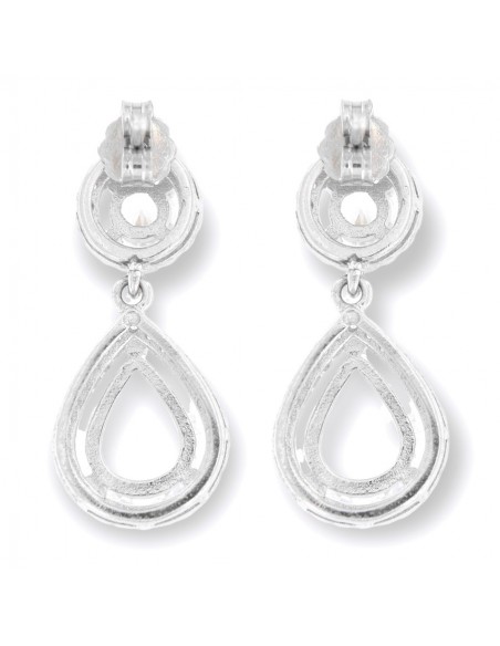 Orecchini Argento Rodiato Punto Luce Goccia [db020d86]