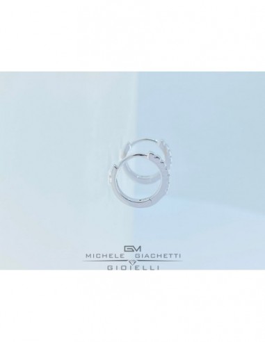 ORECCHINI ARGENTO RODIATO CERCHI ZIRCONI BIA 13 MM [0e62c885]
