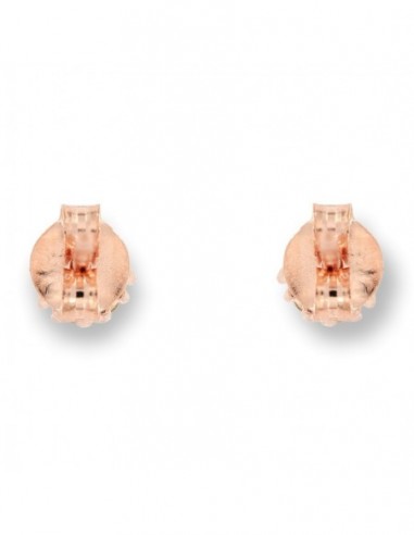 Orecchini Argento Rosato Fiore Zirconi Blu/Bianchi [3099b51e]