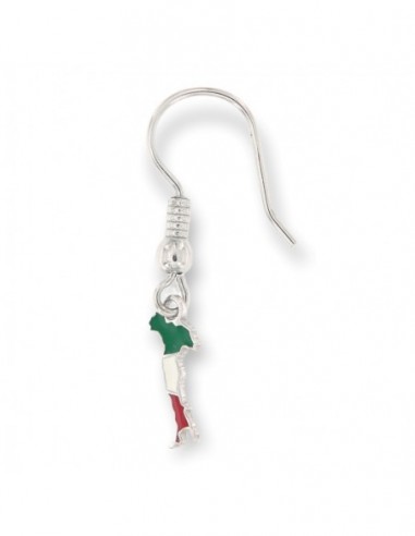 Orecchino Argento Rodiato Pendente Italia Tricol. [efba6e72]