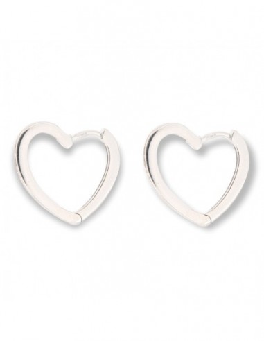 Orecchini Argento Rodiato Cuore Zirconi Bianchi [5b7b8560]