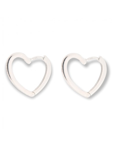 Orecchini Argento Rodiato Cuore Zirconi Bianchi [5b7b8560]