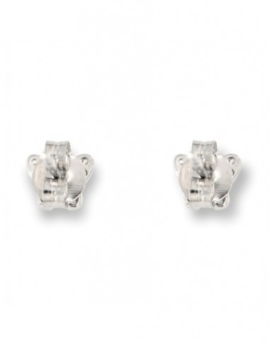 Orecchini Argento Rodiato Farfalla Zirconi Bianchi [4acbd0aa]