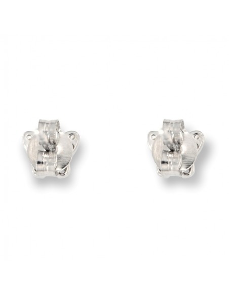 Orecchini Argento Rodiato Farfalla Zirconi Bianchi [4acbd0aa]
