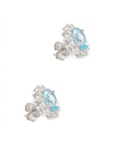 Orecchini Argento Rodiato Principessa Celeste 8x6 [8f4d1a73]