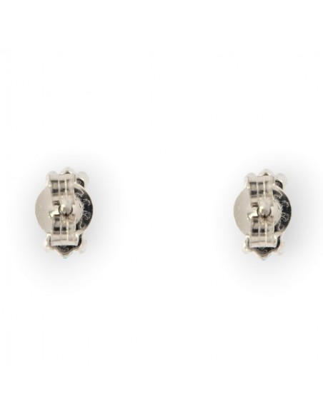 Orecchini Argento Rodiato Navette Zircone Verde [7a648206]