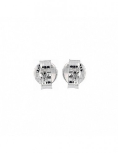 ORECCHINI ARGENTO RODIATO ZIRCONE TONDO MM 1.9 [507d1482]