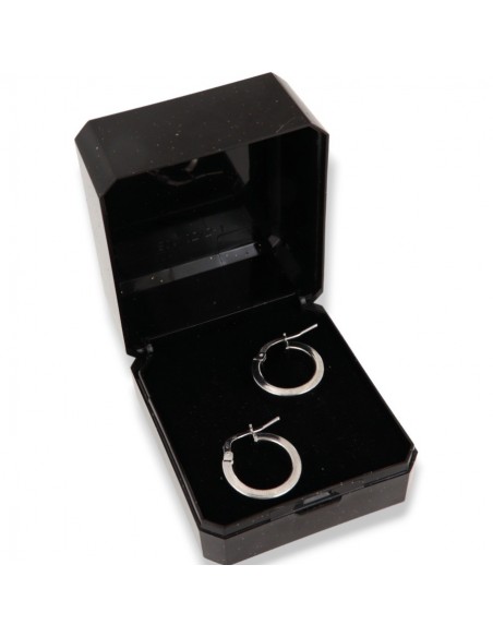 Orecchini Argento Rodiato Cerchi 14,50MM [503e2e8a]