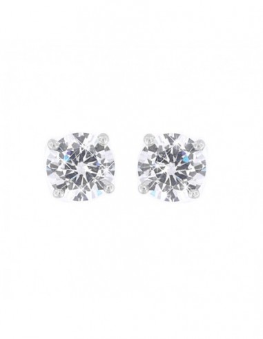 ORECCHINI ARGENTO RODIATO PUNTO LUCE ZIRCONE 6.9MM [12f94bf9]