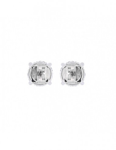 ORECCHINI ARGENTO RODIATO PUNTO LUCE ZIRCONE 6.9MM [c53a1f87]
