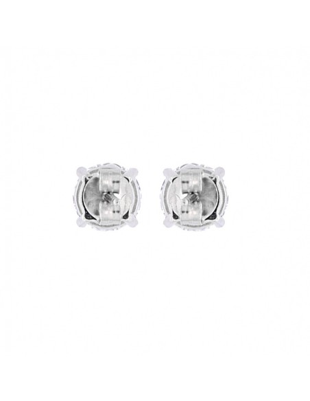 ORECCHINI ARGENTO RODIATO PUNTO LUCE ZIRCONE 6.9MM [c53a1f87]