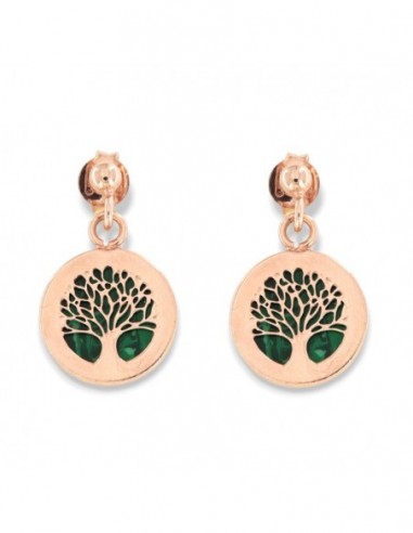 Orecchini Argento Rosato Albero Della Vita [65df45a3]