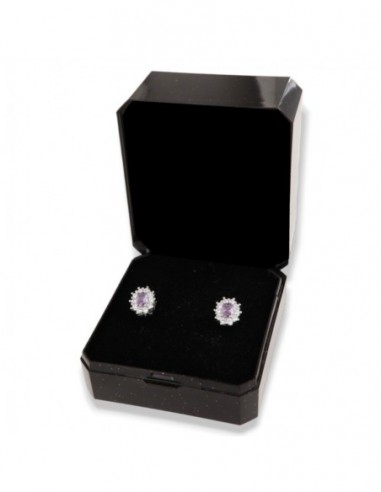 Orecchini Argento Rodiato Principessa Lilla 4x3MM [79f60c2c]