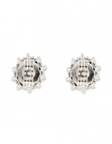 Orecchini Argento Rodiato Principessa Nera 4x3MM [5bacc62d]
