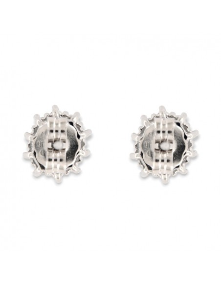 Orecchini Argento Rodiato Principessa Nera 4x3MM [5bacc62d]