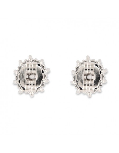 Orecchini Argento Rodiato Principessa Rossa 4x3MM [dc001e2c]