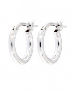 ORECCHINI ARGENTO RODIATO CERCHI LISCI MIS1 12MM [760c7c4e]