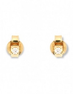 ORECCHINI ORO GIALLO PUNTO LUCE DIAMANTI 0,06 C. [54cd5e0d]