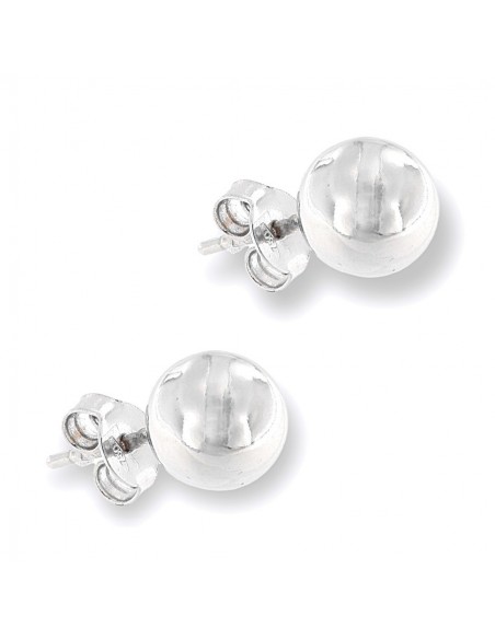 Orecchino Oro Bianco Perla Lucida Oro Bianco 8MM [a47960e0]