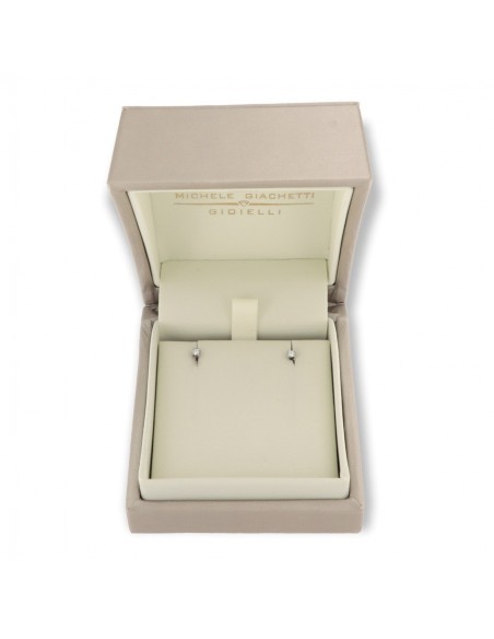 Orecchini Oro Bianco Punto Luce Zirconi 2MM [aff73a25]