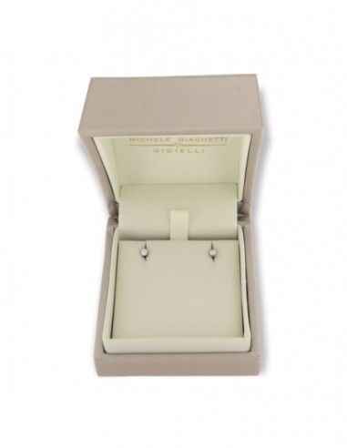 Orecchini Oro Bianco Punto Luce Zirconi 3MM [02d4f42e]