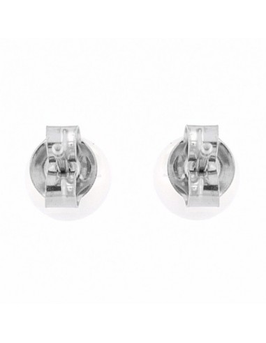 Orecchini Oro Bianco Perla Acqua Dolce 5MM [d0599fd5]