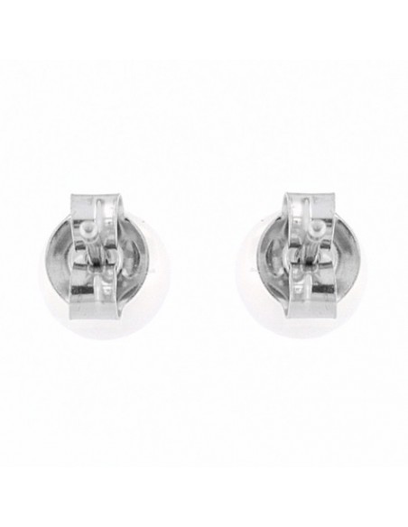 Orecchini Oro Bianco Perla Acqua Dolce 5MM [d0599fd5]