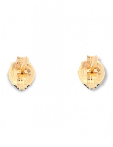 Orecchini Oro Giallo Coccinella Smaltata 1,20GR [41788a50]