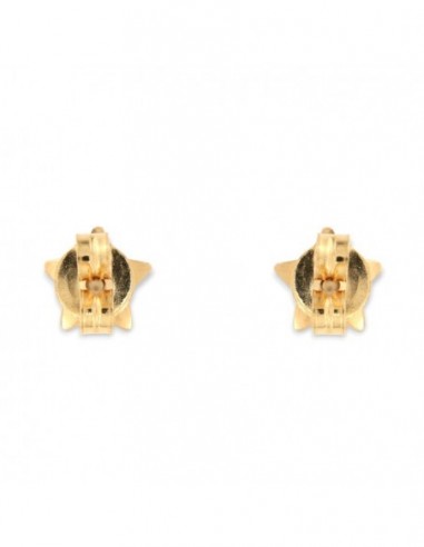 Orecchini Oro Giallo Stelle Bordi Oro Bianco [1b4b6588]