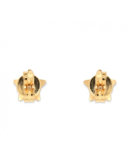 Orecchini Oro Giallo Stelle Bordi Oro Bianco [1b4b6588]