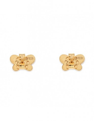 Orecchini Oro Giallo Farfalla Bidimensionale [af8a8e9a]