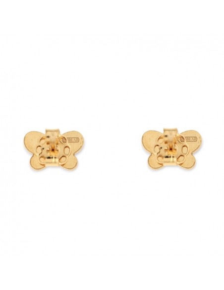 Orecchini Oro Giallo Farfalla Bidimensionale [af8a8e9a]