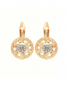 Orecchini Oro Giallo Punto Luce Zircone Tondo [73af9205]